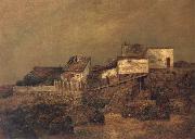 Ralph Blakelock Old New York Shanties at 55th Street and 7th Avenue china oil painting reproduction